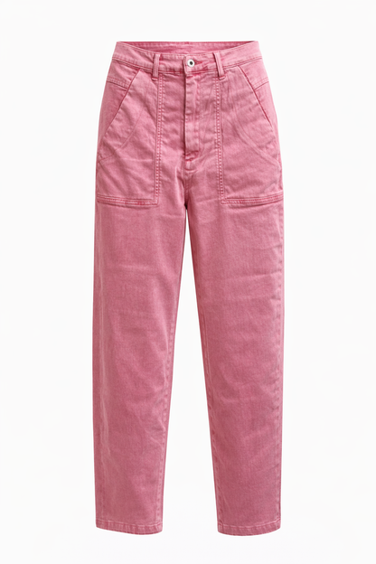 Jeans Enkel Lang Roze