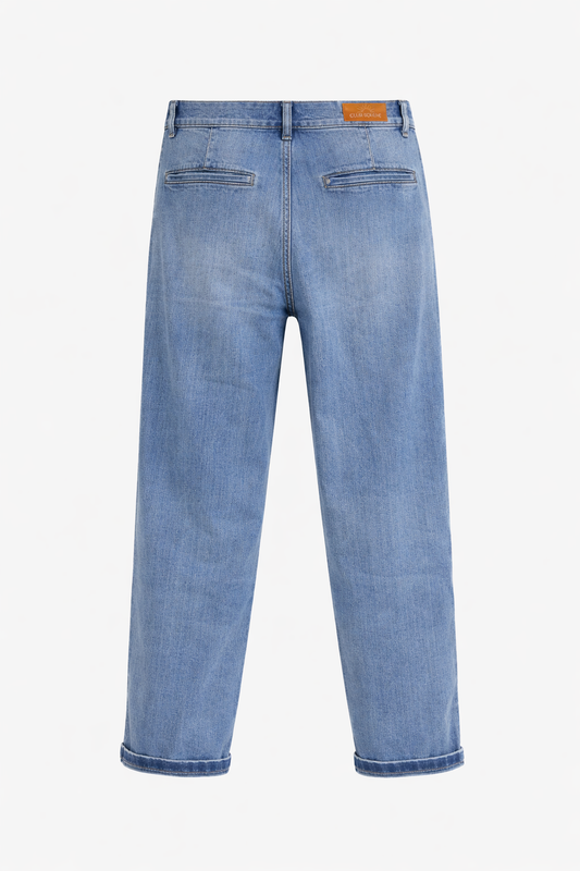 Jeans Enkellang Steekzakken Blauw