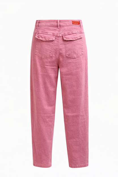 Jeans Enkel Lang Roze