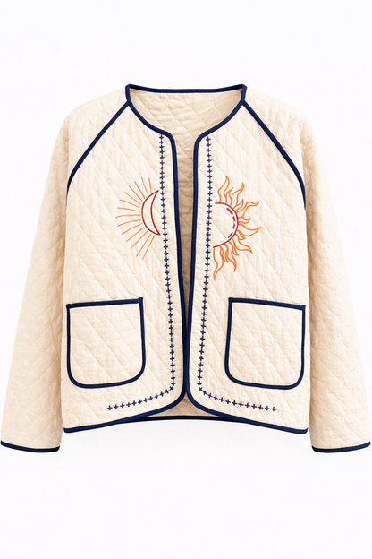 Gewatteerde Jas Borduursel