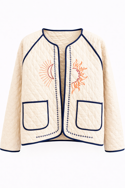 Gewatteerde Jas Borduursel