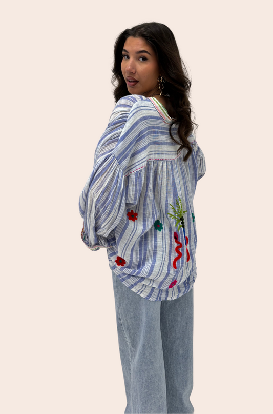 Blouse Ibiza Blauw