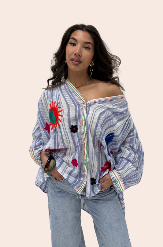 Blouse Ibiza Blauw